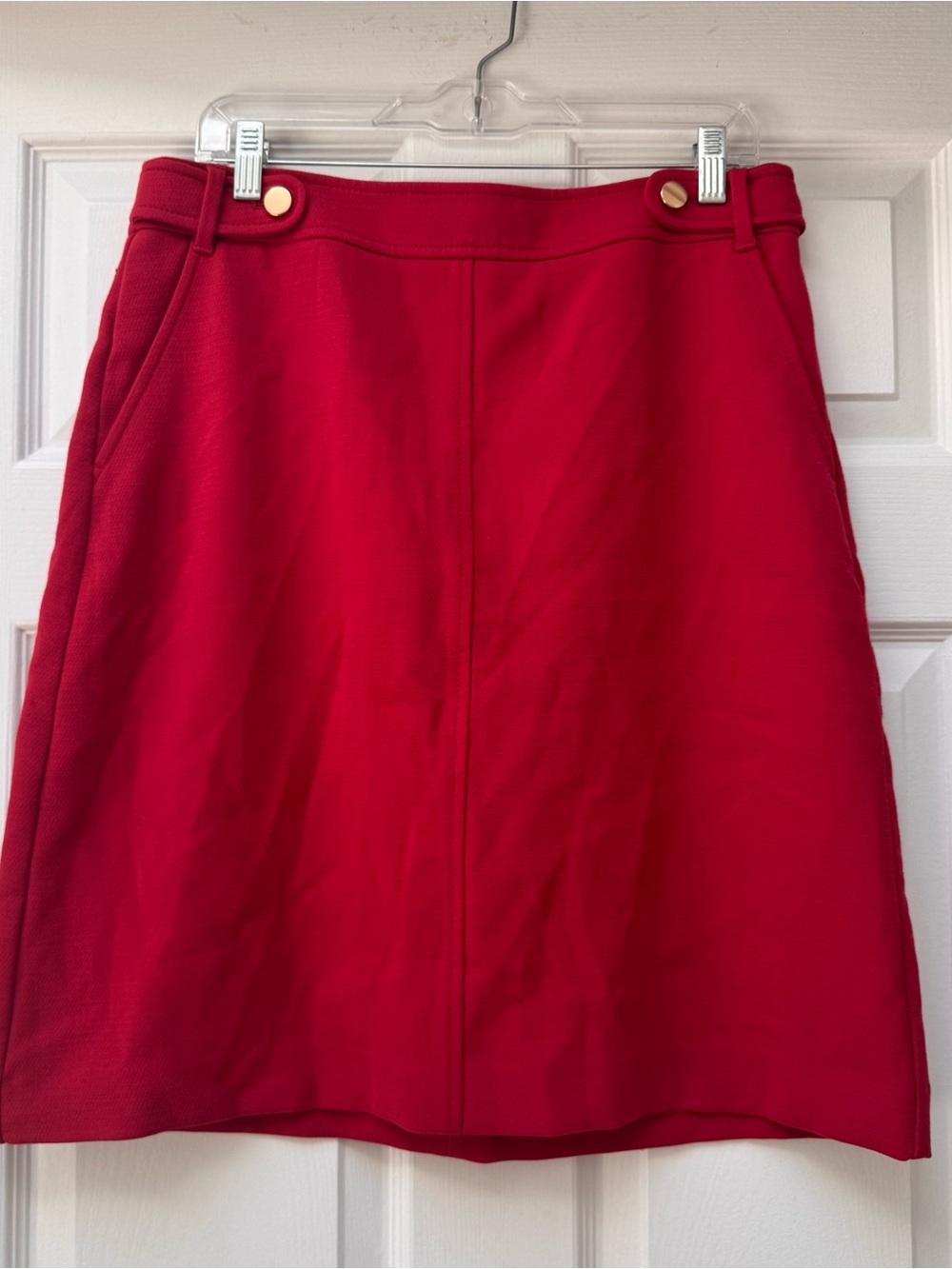 Ann Taylor Loft Red Pencil Skirt, size 10